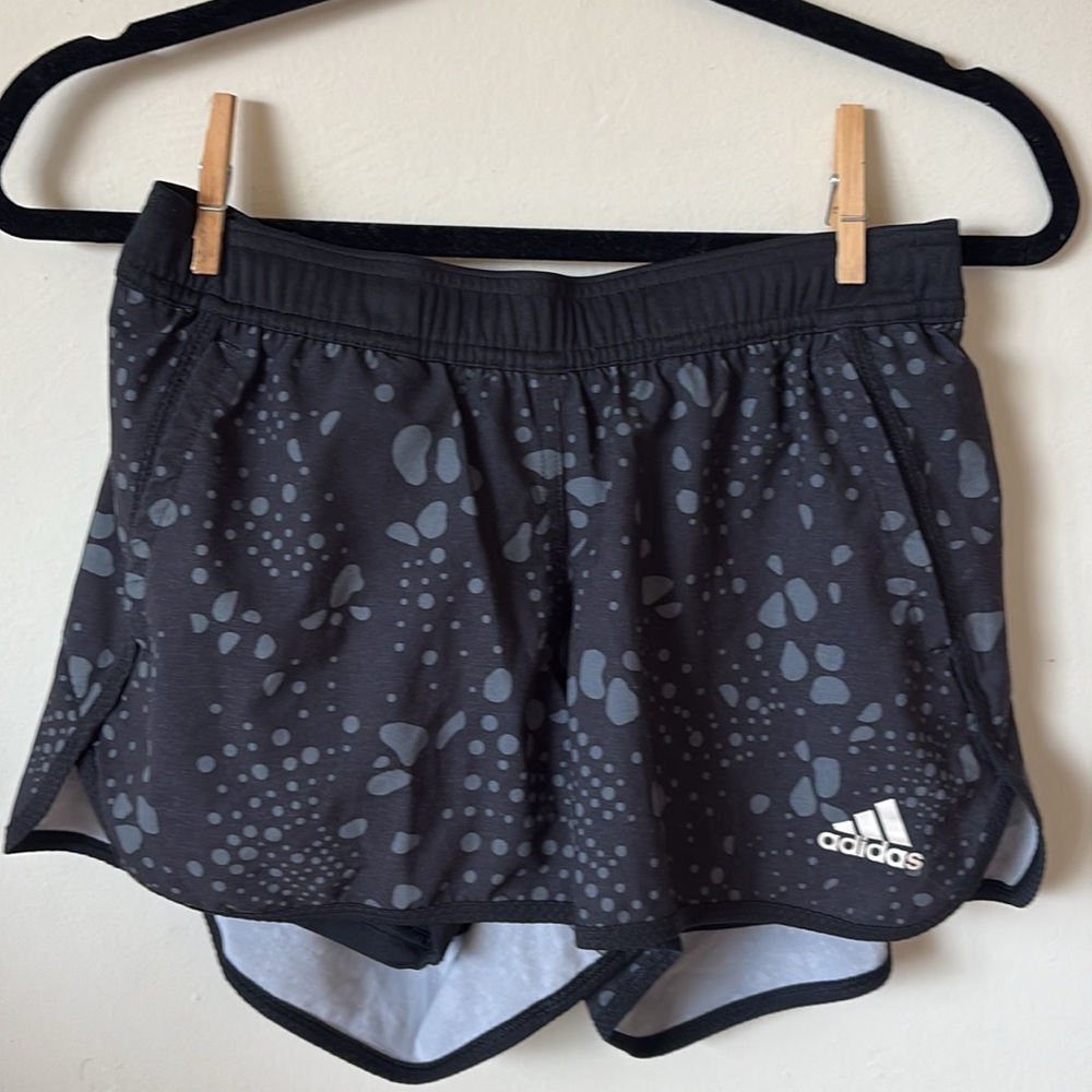 Adidas Climalite Response Womens Black Jogging Shorts Lined Sz S